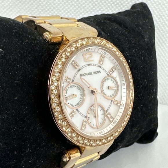 Michael Kors Mini Parker MK5616 Women\'s Rose Gold Analog Dial Quartz Watch NUL62 main image 7